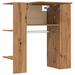 vidaXL Hallway Cabinet Wall Mounted Cabinet Hall Shelving Engineered Wood - artisan oak - Additional view 4