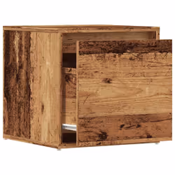 vidaXL Box Drawer Hall Tool Box Chest Organiser Storage Case Engineered Wood - old wood - Additional view 6