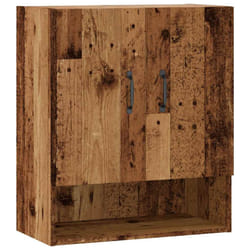 vidaXL Wall Cabinet Hanging Storage Cabinet Wall Cupboard Engineered Wood - old wood
