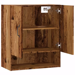 vidaXL Wall Cabinet Hanging Storage Cabinet Wall Cupboard Engineered Wood - old wood - Additional view 6