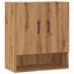 vidaXL Wall Cabinet Hanging Storage Cabinet Wall Cupboard Engineered Wood - artisan oak