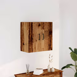 vidaXL Wall Cabinet Hanging Storage Cabinet Wall Cupboard Engineered Wood - old wood
