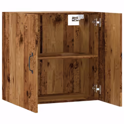 vidaXL Wall Cabinet Hanging Storage Cabinet Wall Cupboard Engineered Wood - old wood - Additional view 4