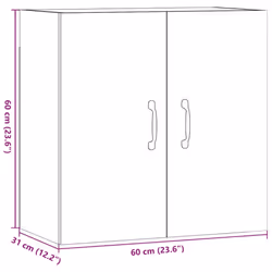 vidaXL Wall Cabinet Hanging Storage Cabinet Wall Cupboard Engineered Wood - artisan oak - Additional view 10