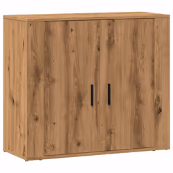 vidaXL Sideboard Side Cabinet Storage Cupboard Home Organiser Engineered Wood - oak