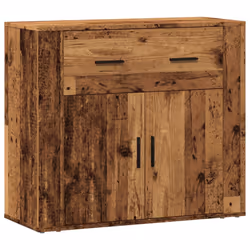vidaXL Sideboard Side Cabinet Storage Cupboard Home Organiser Engineered Wood - old wood