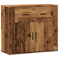 vidaXL Sideboard Side Cabinet Storage Cupboard Home Organiser Engineered Wood - old wood