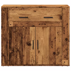 vidaXL Sideboard Side Cabinet Storage Cupboard Home Organiser Engineered Wood - old wood - Additional view 4