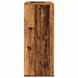 vidaXL Wall Cabinet Bathroom Wall Hanging Cabinet Old Wood Engineered Wood - Additional view 4