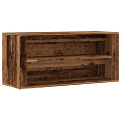 vidaXL Shoe Rack Hallway Shoe Storage Cupboard Shoe Cabinet Engineered Wood - old wood