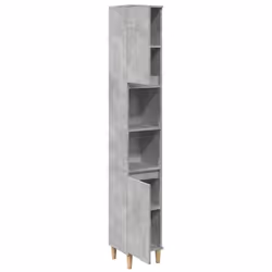 vidaXL Bathroom Cabinet Storage Unit Vanity Unit Concrete Grey Engineered Wood - Additional view 4