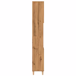 vidaXL Bathroom Cabinet Cupboard Tallboy Unit Storage Cabinet Engineered Wood - artisan oak - Additional view 5