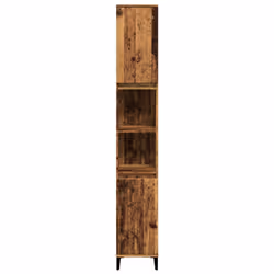 vidaXL Bathroom Cabinet Sink Cupboard Vanity Unit Old Wood Engineered Wood - Additional view 4