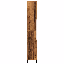 vidaXL Bathroom Cabinet Sink Cupboard Vanity Unit Old Wood Engineered Wood - Additional view 5
