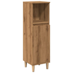 vidaXL Bathroom Cabinet Cupboard Washroom Storage Cabinet Engineered Wood - artisan oak