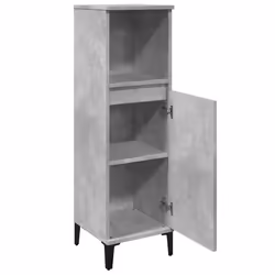 vidaXL Bathroom Cabinet Concrete Grey 30x30x100 cm Engineered Wood - Additional view 4