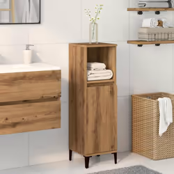 vidaXL Bathroom Cabinet Artisan Oak 30x30x100 cm Engineered Wood - artisan oak - Additional view 2