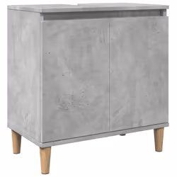 vidaXL Sink Cabinet Vanity Unit Storage Cupboard Concrete Grey Engineered Wood