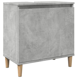 vidaXL Sink Cabinet Vanity Unit Storage Cupboard Concrete Grey Engineered Wood