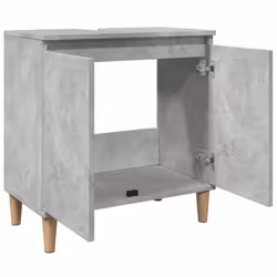 vidaXL Sink Cabinet Vanity Unit Storage Cupboard Concrete Grey Engineered Wood - Additional view 4