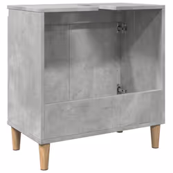 vidaXL Sink Cabinet Vanity Unit Storage Cupboard Concrete Grey Engineered Wood - Additional view 6