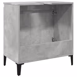 vidaXL Sink Cabinet Vanity Unit Storage Cupboard Concrete Grey Engineered Wood - Additional view 6