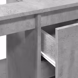 vidaXL Sink Cabinet Vanity Unit Storage Cupboard Concrete Grey Engineered Wood - Additional view 8