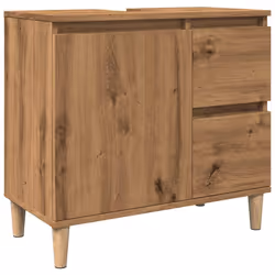 vidaXL Sink Cabinet Vanity Unit Storage Cupboard Artisan Oak Engineered Wood
