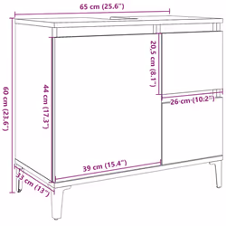 vidaXL Sink Cabinet Vanity Unit Storage Cupboard Artisan Oak Engineered Wood - Additional view 9