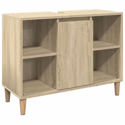 vidaXL Bathroom Cabinet Toilet Cupboard Vanity Unit Sonoma Oak Engineered Wood