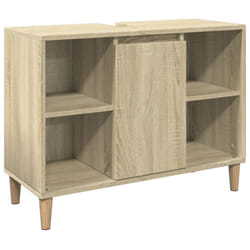 vidaXL Bathroom Cabinet Toilet Cupboard Vanity Unit Sonoma Oak Engineered Wood