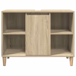 vidaXL Bathroom Cabinet Toilet Cupboard Vanity Unit Sonoma Oak Engineered Wood - Additional view 5