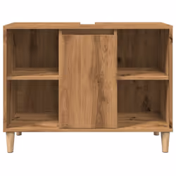 vidaXL Sink Cabinet Vanity Unit Storage Under Sink Cabinet Engineered Wood - artisian oak - Additional view 4