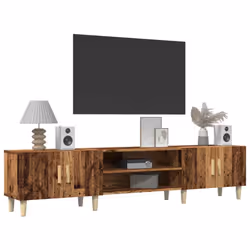 vidaXL TV Cabinet TV Stand Media Cabinet TV Unit Sideboard Engineered Wood - old wood