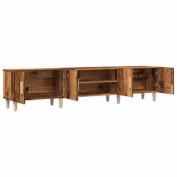 vidaXL TV Cabinet TV Stand Media Cabinet TV Unit Sideboard Engineered Wood - old wood - Additional view 4