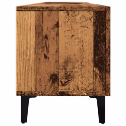 vidaXL TV Cabinet TV Stand Media Cabinet TV Unit Old Wood Engineered Wood - old wood - Additional view 5
