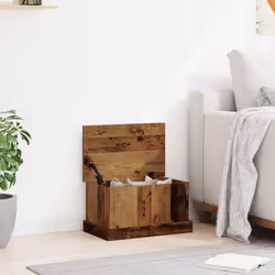vidaXL Storage Box Garden Tool Chest Outdoor Storage Bin Box Engineered Wood - old wood, 30 x 50 x 28 cm - Additional view 2