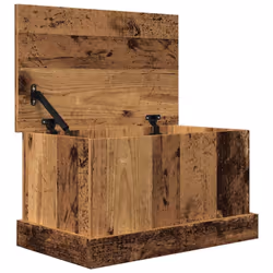 vidaXL Storage Box Garden Tool Chest Outdoor Storage Bin Box Engineered Wood - old wood, 30 x 50 x 28 cm - Additional view 5