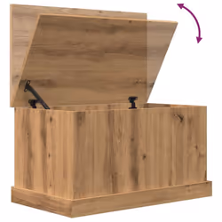 vidaXL Storage Box Garden Tool Chest Outdoor Storage Bin Box Engineered Wood - artisan oak, 70 x 40 x 38 cm - Additional view 8