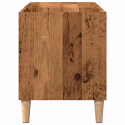 vidaXL Record Cabinet Record Player Stand Sideboard Old Wood Engineered Wood - old wood - Additional view 4