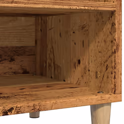 vidaXL Record Cabinet Record Player Stand Sideboard Old Wood Engineered Wood - old wood - Additional view 7