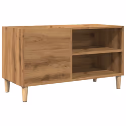 vidaXL Record Cabinet Record Player Stand Sideboard Old Wood Engineered Wood - artisan oak