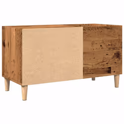 vidaXL Record Cabinet Record Player Stand Sideboard Old Wood Engineered Wood - artisan oak - Additional view 5