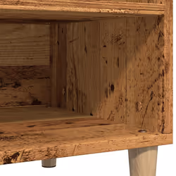 vidaXL Record Cabinet Record Player Stand Sideboard Old Wood Engineered Wood - artisan oak - Additional view 7