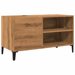 vidaXL Record Cabinet Sideboard Storage Cabinet Engineered Wood - artisan oak