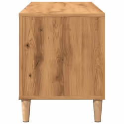 vidaXL Record Cabinet Sideboard Vinyl Storage Cabinet Display Engineered Wood - artisan oak - Additional view 4