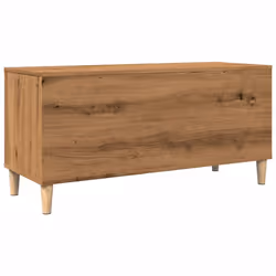 vidaXL Record Cabinet Sideboard Vinyl Storage Cabinet Display Engineered Wood - artisan oak - Additional view 5