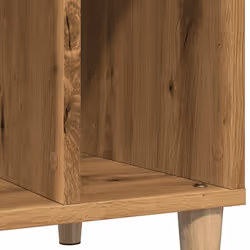vidaXL Record Cabinet Sideboard Vinyl Storage Cabinet Display Engineered Wood - artisan oak - Additional view 6