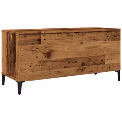 vidaXL Record Cabinet Record Player Stand Sideboard Old Wood Engineered Wood - Additional view 5