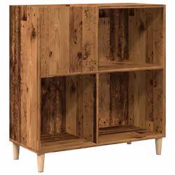 vidaXL Record Cabinet Sideboard Storage Cabinet Engineered Wood - old wood